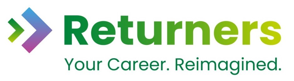 Returners logo: Your career. Reimagined.