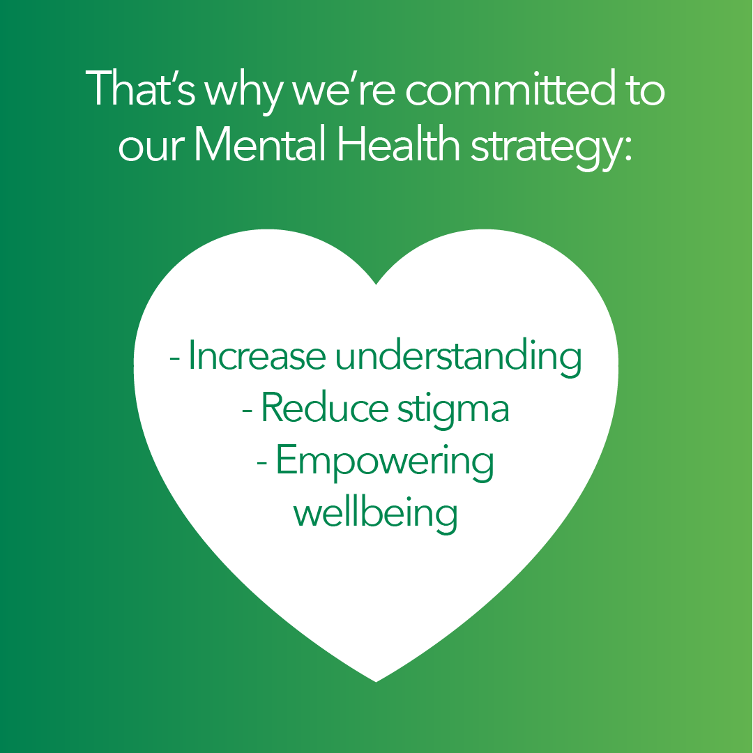 Our Mental Health strategy aims to increase understanding, reduce stigma and empower wellbeing well