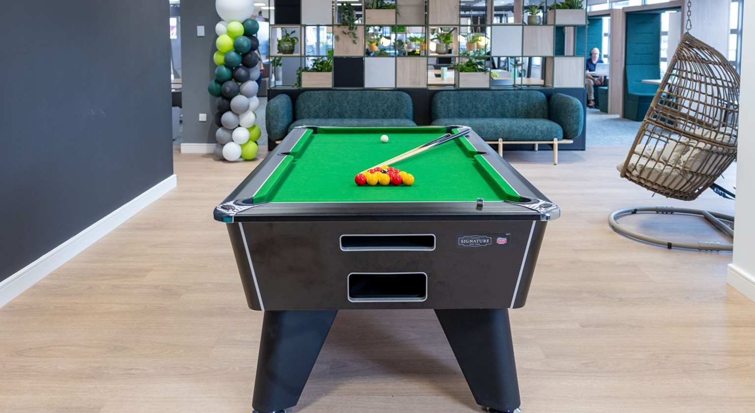 Image showing a pool table in a breakout space