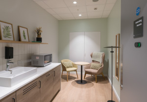 Image showing our returning parents room with a feeding and changing station