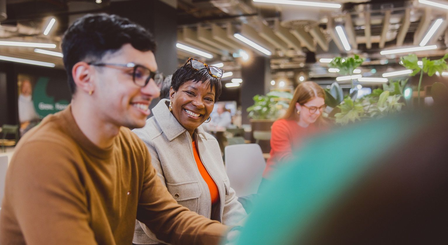 Image showing people talking and laughing together