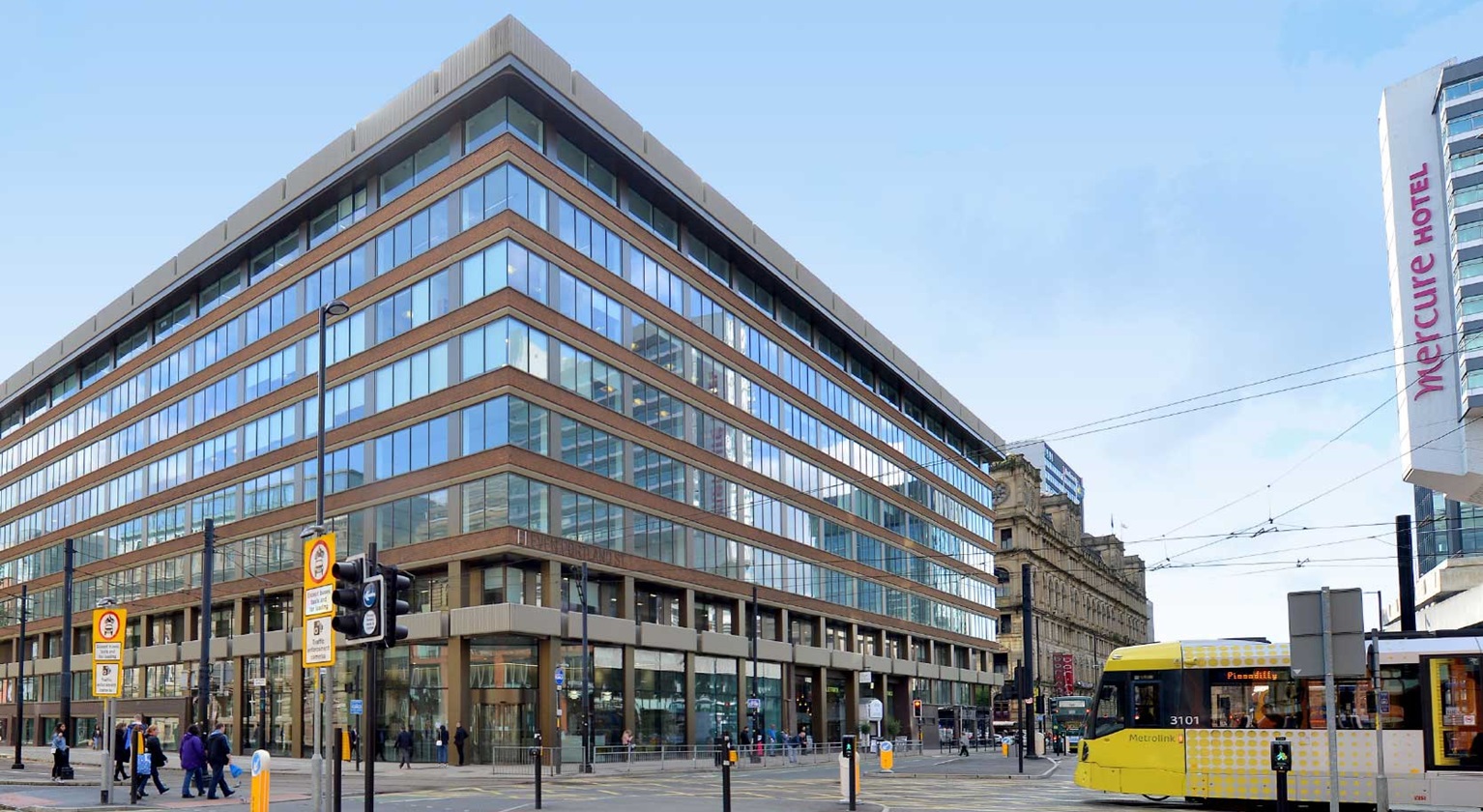 Image showing tram in manchester outside the office