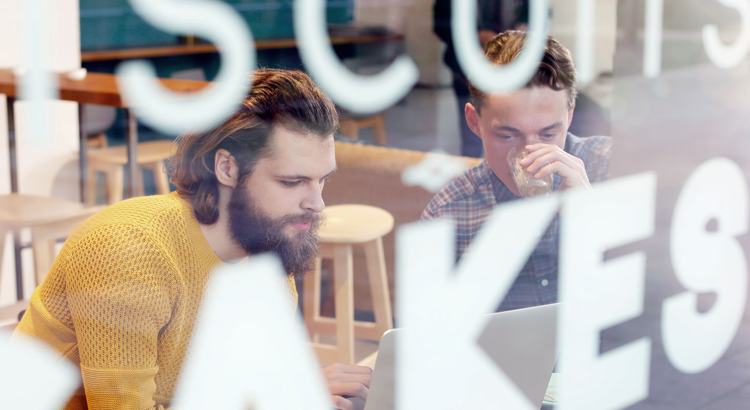 Team working together at a computer