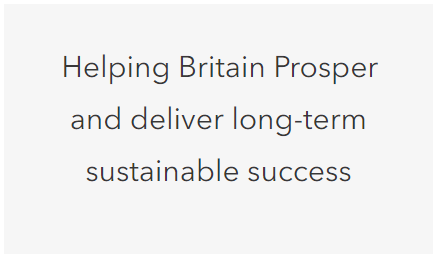 Helping Britain prosper and deliver long-term sustainable success