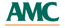 Green and orange AMC logo