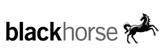 Black Horse logo with black horse
