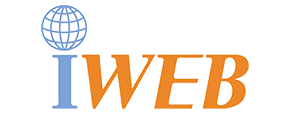 Blue and orange iWeb logo
