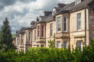 A street of terraced houses